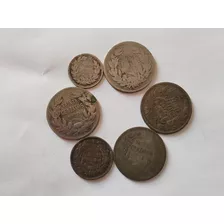 6 Monedas Chile 5-10-20 Centavos De Plata (x1824