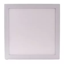 Plafón Led Cuadrado De Aplicar 24w Resiliente Blanco Neutro