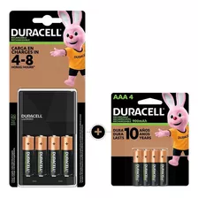 Kit Duracell Cargador Con 4 Pilas Aa +4 Pilas Aaa