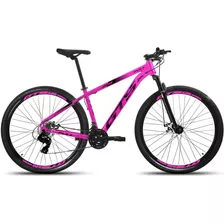 Mountain Bike Gts Feel Full Aro 29 15 24v Freios De Disco Mecânico Cor Rosa