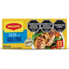 Maggi Caldo Gallina 12 Unidades X 9,5 Gr.