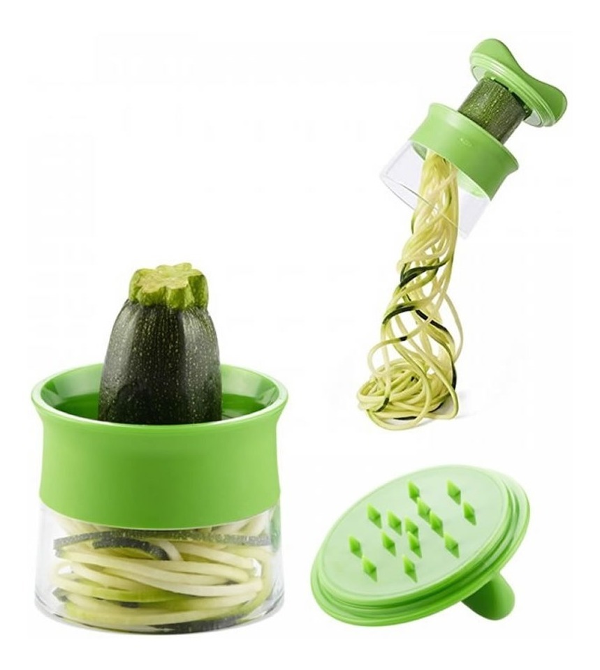 Corta Verdura Spiralizer Espiral Hilador Fideo Tienda Pepino