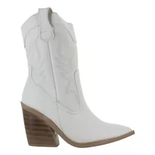 Kiut Bota Vaquera Tacon Ancho Moda Fiesta Casual Mujer 86997