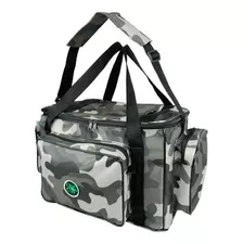 Bolsa De Apetrechos Pesca Camping Ebf Nylon 600 Tamanho G Cor Camuflado Urbano