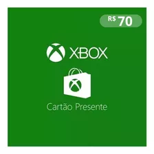 Cartão Presente Xbox Gift Card Microsoft Brasil R$ 70 Reais