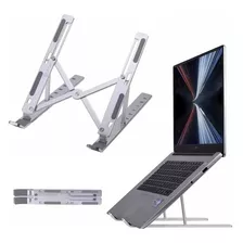 Soporte De Notebook Aluminio Soporte Macbook Base Vertical Laptop Stand Tablet Qatarshop Alzador De Notebook Escritorio Elevador Computador Portatil Ajustable Y Plegable