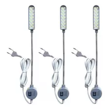 3 Un Luminária 20 Lampadas Led Máquina De Costura Industrial