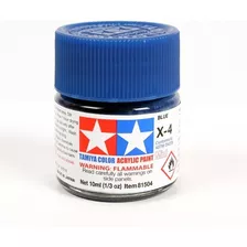 Tinta Acrílica Mini X-4 Azul 10ml Tamiya 81504