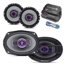 Kit Alto Falante 6x9 Pioneer 69 + Falante 6 + Módulo Stetsom