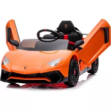 Auto Electrico P/niño Lamborghini Marca Kidzone Naranja