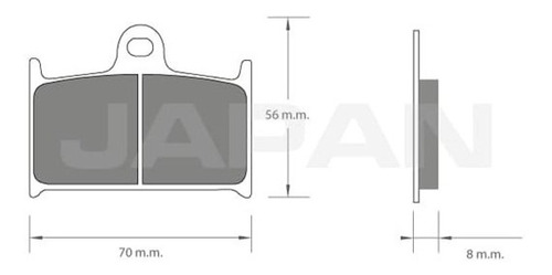 Pastilla Freno Japan Triumph Thunderbird Commander 1700 Del Foto 2
