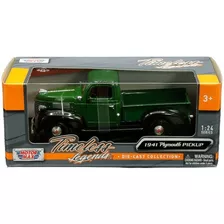 Auto Colección Plymouth Pick Up 1941 Verde 1:24 - Motor Max