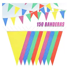 Banderines X150 Guirnaldas 100mt Evento, Bautizo, Matrimonio