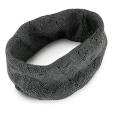 Bufanda Love 100% Infinity Snood Para Hombre, Gris Oscuro -