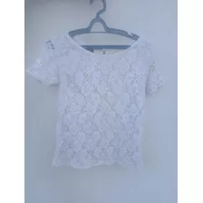 Remera Calada Flores Dama Manga Corta Elegante 