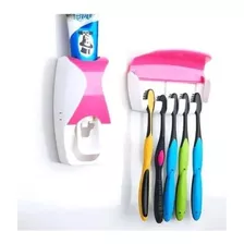 Dispensador Automatico Pasta Dientes + Porta 5 Cepillos