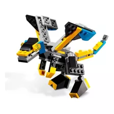 Brinquedo Lego Creator 3 Em 1 Super Robo Nave E Dragao 31124