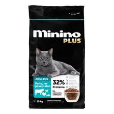 Alimento Minino Plus Gato Adulto Sin Colorantes Bolsa De 10kg