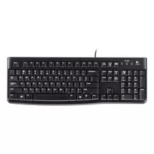 Teclado Logitech K120 Qwerty Español Color Negro