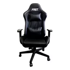 Silla Gamer Fast Black Ergonómica Reclinable Cojines Oficina