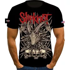 Camisa Camiseta Banda Slipknot 2 Rock Fullprint 3 Unds