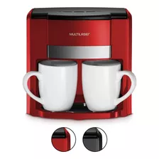 Cafeteira Elétrica 2 Xícaras Multilaser Vermelho Filtro 220v