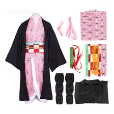 Cosplay Disfraz Anime, Disfraz De Demon Slayer Kamado Nezuko Tanjirou Shinobu Kocho Kimono Traje Para Hombre Y Mujer Adultos