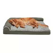 Cama Perros Furhaven, Ortopedica, En Forma De L