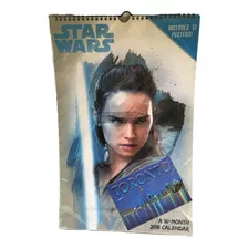 Calendário Poster Star Wars Edição 2018 Canadá Raro Lacrado