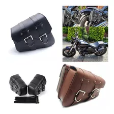 Par De Maletas Laterales Para Moto Tipo Chopper Ajustables