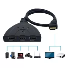 Triplicador Cabo Hdmi 3in1 Hub Suite 1 Entrada 3 Saidas