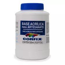 Base Acrílica Para Artesanato 500ml Corfix Cor Transparente