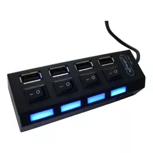 Hub Usb 2.0 4 Portas Com Botão Liga/desliga 