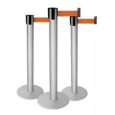 Pedestal Organizador De Fila Prata Kit C/4