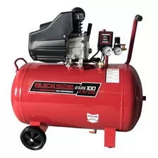 Compresor De Aire Eléctrico Portátil Black Panther Bp-c25100b 100l 2.5hp 220v 50hz Rojo