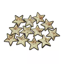 12 Pcs Diy Estrela Lantejoulas Padrão Bordado Adesivo Roupas