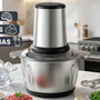 Multiprocessador Alimento Moedor Triturador Eletrico 2l Inox Prateado 220v