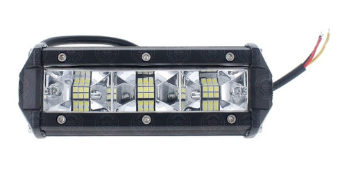 Par Faros Barra 18 Led 3 Paneles Fija Y Estrobo 4x4 12-24v F Foto 4