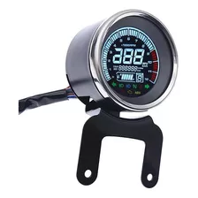 Tacometro Digital Led Velocimetro Rpm Universal Cafe Racer