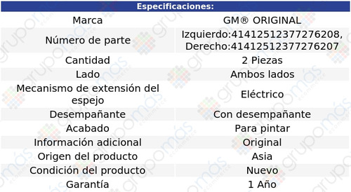 2 Espejos Gm Original Captiva Sport Del 2008 Al 2012 Foto 2