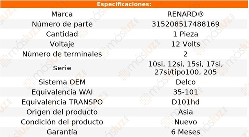 Regulador Alternador Pontiac Grand Safari 8 Cil 6.6l 77/78 Foto 2