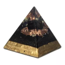 Orgonite Pirâmide Turmalina Negra-proteção-prosperidade-cura