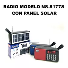 Corneta Bluetooth Radio Modelo Ns-s177s Con Panel Solar