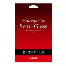 Papel Fotográfico Canon Plus Semigloss 5 X 7 20 Hojas Sg201