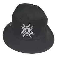 Chapéu Bucket Hat Liso Estampa Bordado Selo Kurama Naruto