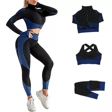 3pcs Ropa De Gimnasia Para Mujer Ropa Deportiva Ropa De Yoga