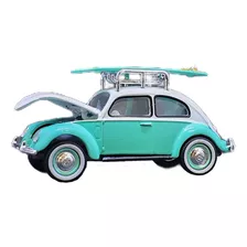 Fusca 1946 Vw Beetle Rack Surf V-dub Loose Greenlight 1/64