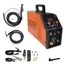 Máquina Corte Plasma Cut + Solda Tig 160a + Eletrodo 220v Cor Laranja Frequência 50/60hz