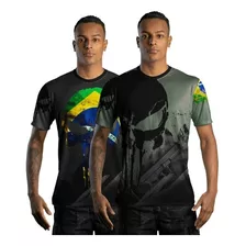 Kit 2 Camisetas Militares Caveira Punisher Dark Com Uv50+