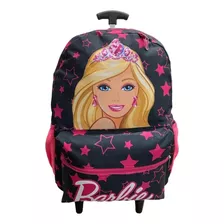 Mochila Barbie Infantil Rodinhas Bolsa Escolar Feminina